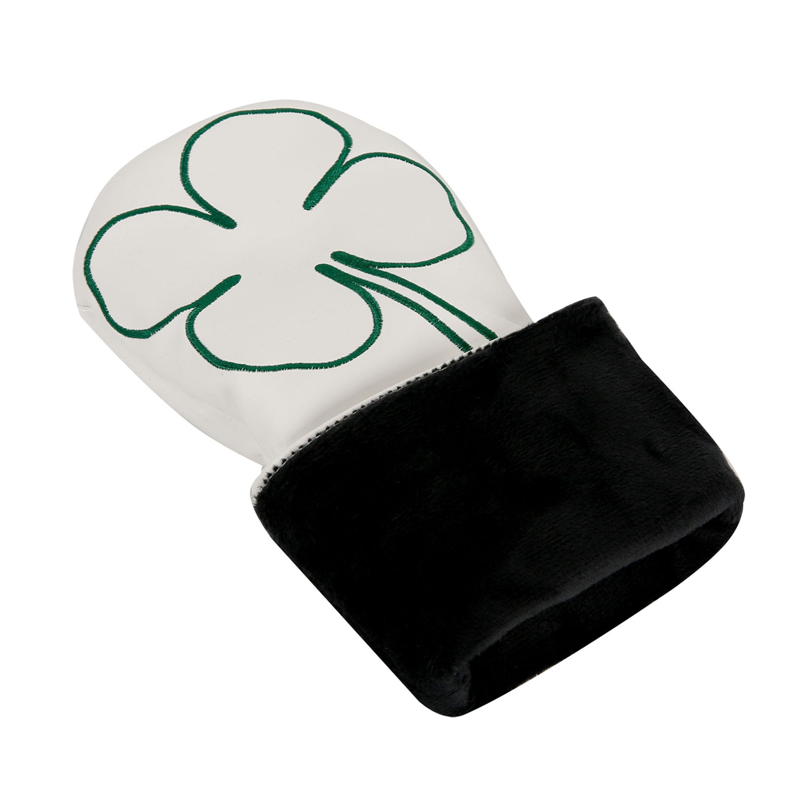 BIBABLYKE 3Pcs Leaf Pattern Fairway Wood Headcover Waterproofs PU Leather Golfs Club Head Cover Replacement Driver Headcover