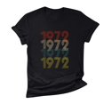 thumbnail image 3 of DPTALR T-shirt à Manches Courtes Décontracté pour Femmes 1972 Imprimé Col Rond et Manches Courtes, 3 of 4