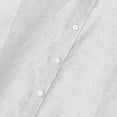 thumbnail image 5 of Chiccall Linen Shirts for Men Casual Loose Summer Beach Vacation Short Sleeve Button Down Shirts with Pocket, 5 of 5
