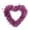 Pink-1A-home supplies, variant on LEFTHIGH Home Valentine's Day Garland Hanging Decoration 30x30cm Plastic Pink Wreath for Wedding Engagement Anniversary Party Supplies Heart Shape Floral Christmas Gifts