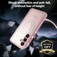 thumbnail image 4 of Dteck for Samsung Galaxy S24 Case with Screen Protector, Magnetic S24 Case Compatible with MagSafe,Military Grade Full Body Anti-Scratch Shockproof Clear Case for Samsung S24,Pink, 4 of 4