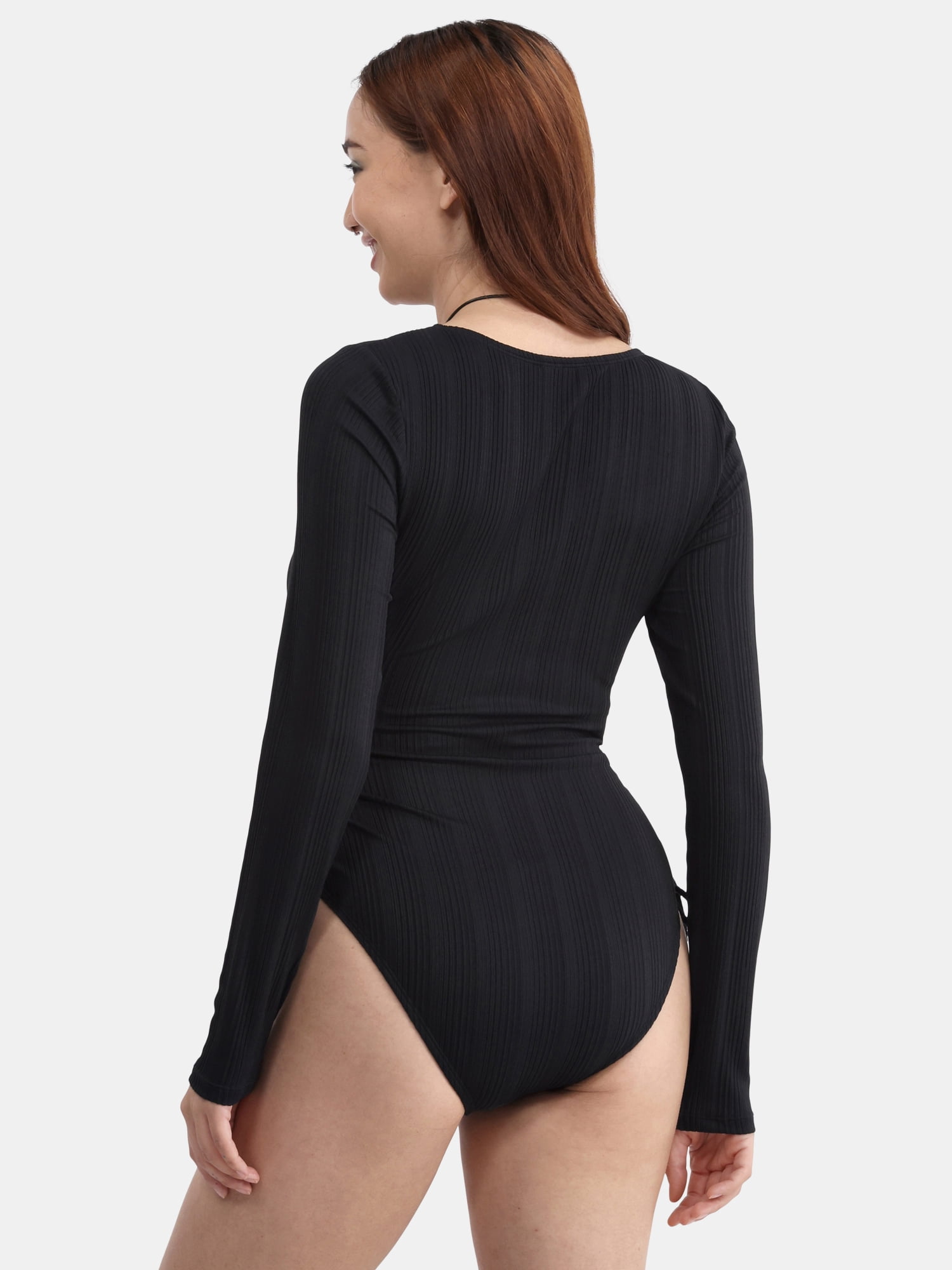 No Boundaries Ribbed One Piece Surf Suit, Women's