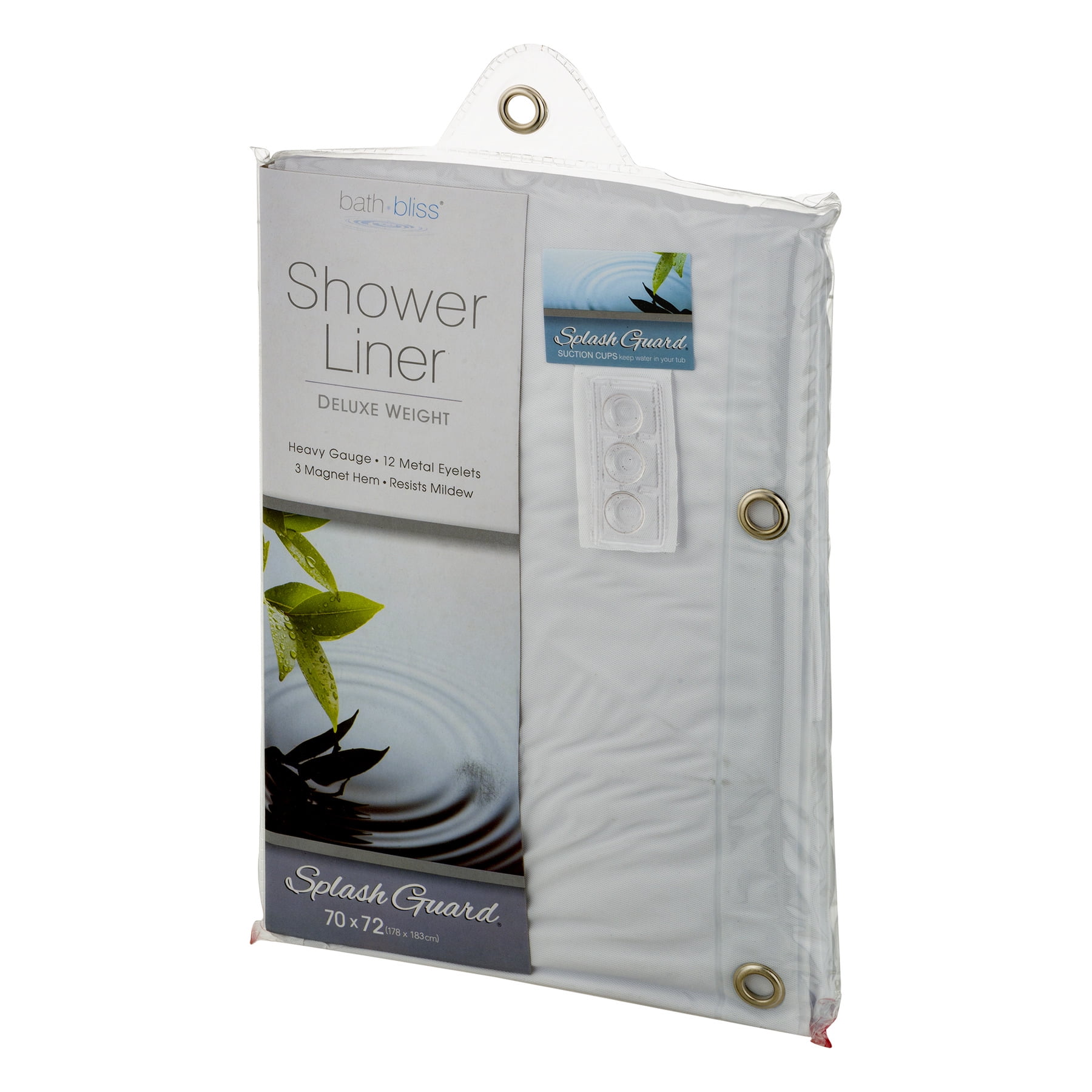 Bath Bliss Premium Shower Curtain Liner Frost Bath Bliss Premium Shower Curtain Liner Frost