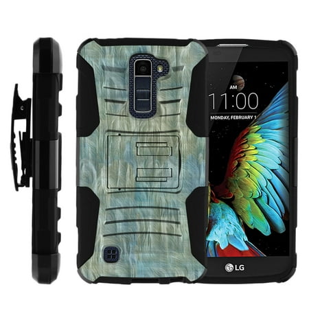 LG K10 and LG Premier LTE Miniturtle® Clip Armor Dual Layer Case Rugged Exterior with Built in Kickstand + Holster - Winter Desert