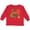 Red, variant on Inktastic Middle Brother Boy Dinosaur Announcement Boys Long Sleeve Toddler T-Shirt