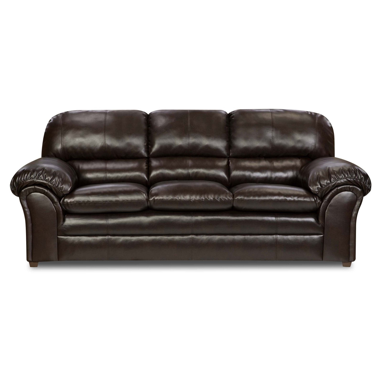 Simmons Upholstery Vintage Riverside Bonded Leather Sofa