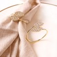 thumbnail image 4 of RO Servilleteros dorados, servilleteros con diamantes de imitación, hebilla servilleta para boda, Acción de Gracias, Navidad, decoración de mesa Dinnr, paquete de 3 Sincero Electrónica, 4 of 4