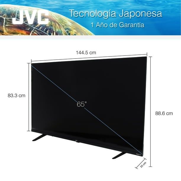 Pantalla JVC LED FULL HD 65 Pulgadas ROKU Frameless 4K | Walmart