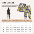 thumbnail image 5 of Uemuo Sicilian Style Pattern Womens Pajama Sets,PJ Set for Women,Pajamas for Women Logo,Long Sleeve Pajama Set for Women,Soft Long Sleeve Top With Pants-Large, 5 of 9