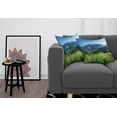 thumbnail image 3 of Ambesonne Mountain Throw Pillow Cover 2 Pack, Diablo Lake Dandelions, 24", Sky Blue and Green, 3 of 5