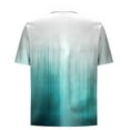thumbnail image 4 of Ashirexll Button up Shirt Men, Big and Tall Shirts for Men, Gradient Color Printed Loose Button Shirts Short Sleeve Turndown Collar Blouse for Casual Wear, 4 of 5
