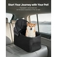 thumbnail image 3 of VEVOR Pet Stroller, 35 lbs Weight Capacity, Foldable Dog Stroller Cart, 4 Wheels Cats Pram with Detachable Carrier & Mesh Windows, Portable Animal Carrier with Brake for Small to Medium Pets, 3 of 10