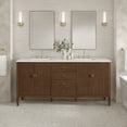 thumbnail image 6 of James Martin Vanities 485-V72-CBO-3LDL Myrrin 72" Double Basin Wood Vanity Set - Carbon, 6 of 7