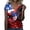 WenDA01_Blue, variant on WEIWEN 250th Anniversary USA Shirt Women America 250 T Shirts V Neck Short Sleeve Celebration Patriotic USA Flag Printed 1776-2026 Tshirts Shirts for Women Tops Blue S