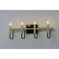 thumbnail image 3 of 10254BKGLD Maxim Lighting Sullivan 4 Light Bath Vanity Approved for Damp Locations, 3 of 5