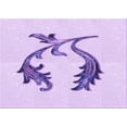 thumbnail image 1 of Ahgly Company Indoor Rectangle Patterned Tyrian Purple Area Rugs, 6' x 9', 1 of 6