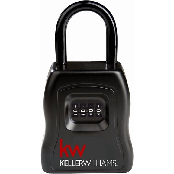 Keller Williams Realtor Branded Large and Heavy Duty Key Storage Lock Box with Set Your Own Combination