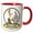 Red/White, variant on 3drose, Funny Worlds Greatest Graphic Artist Male Cartoon, 15oz Two-tone Blue Mug