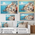 thumbnail image 4 of Designart "Multicolored Santorini, Greece I" Cityscapes Framed Wall Art Decor - Industrial Multicolor Santorini Entryway Framed Wall Art Print, 4 of 6