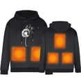 thumbnail image 2 of Unisex Heated Hoodie with 5-Zone Electric Heating - Winter Smart Warming Jacket, Battery-Powered Thermal Sweatshirt for Men & Women, USB Rechargeable Cold Weather Gear, 2 of 8
