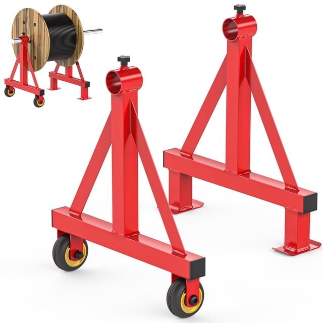 Soporte portátil para bobinas de alambre, cable Caddy Sunshine Farmer