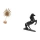 thumbnail image 5 of Escultura nórdica abstracta de hoja de metal, figura decorativa y estatua de caballo, artesanía creativa para mesa, fiesta, hogar, paisaje, decoración, 5 of 8