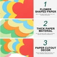 thumbnail image 3 of 10 paquetes de recortes de papel de colores con forma de flor para manualidades infantiles., 3 of 7