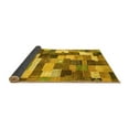 thumbnail image 2 of Ahgly Company Indoor Rectangle Checkered Yellow Modern Area Rugs, 3' x 5', 2 of 4