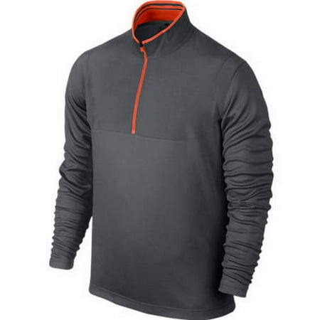 NEW Nike Dri-Fit 1/2 Zip Dark Gray/Electro Orange XXL Golf Pullover