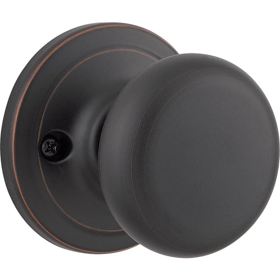 Kwikset Signature Series Juno Dummy Door Knob - Surface Mounted - Bronze — Residential Use, Standard Application