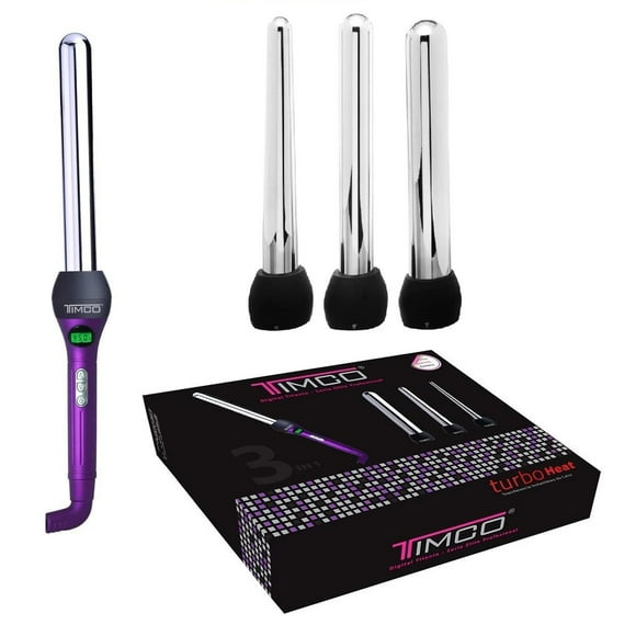 Rizadora Ferro Timco Tc-Xf3 3 Puntas Titanium Ion negro 1 Timco TCXF3