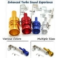 thumbnail image 5 of Turbo Whistle for Exhaust Pipe, Car Muffler Pipe Whistle Turbo Sound, Universal Car Roar Maker, Aluminum Exhaust Whistle 3 Sizes, Exhaust Pipe Oversized Roar Maker Car Accessories(Red,L), 5 of 8