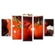 thumbnail image 1 of Juego de Cuadros Decorativos, Tomates Rojos Frescos, Estilo Vibrante y Moderno, 5 Piezas, Ideal para Cocinas y Restaurantes, 150x80cm, 1 of 5