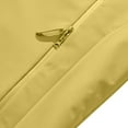 thumbnail image 3 of Kmdttou Women's Waterproof Ski Jacket Lightweight Windproof Full Zip Women's Packable Fall Raincoat Windbreaker with Hood Yellow S, 3 of 6