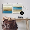 thumbnail image 4 of Stupell Industries Blue Gold Daze Striped Abstract Abstract Painting Wrapped Canvas Art Print Wall Art, 24 x 24, Set of 2, 4 of 8