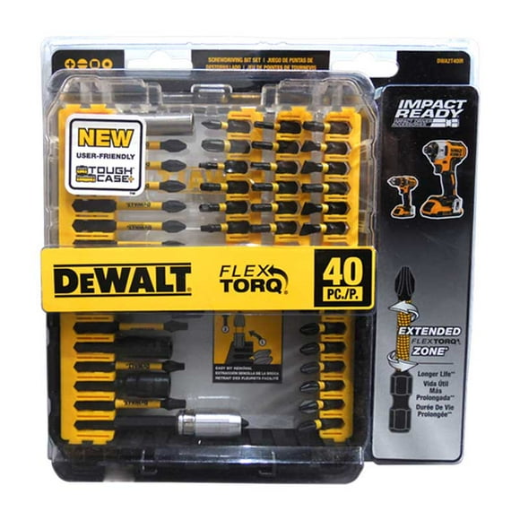 Juego de 40 Piezas Impacto Destornillador DeWalt DWA2T40IR