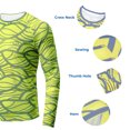 thumbnail image 2 of Sun Shirt for Men Rash Guard Swim Shirt Sun Protection Clothing Long Sleeve Shirts for Men Yellow S, 2 of 5