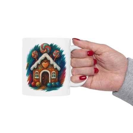 Gingerbread House Ceramic Mug, CH1Ristmaoliday DE1cor