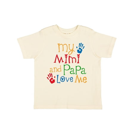 

Inktastic Mimi and Papa Love Me Gift Toddler Boy or Toddler Girl T-Shirt