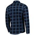 thumbnail image 3 of Men's Antigua Navy Chicago Bears Industry Flannel Button-Up Shirt Jacket, 3 of 4
