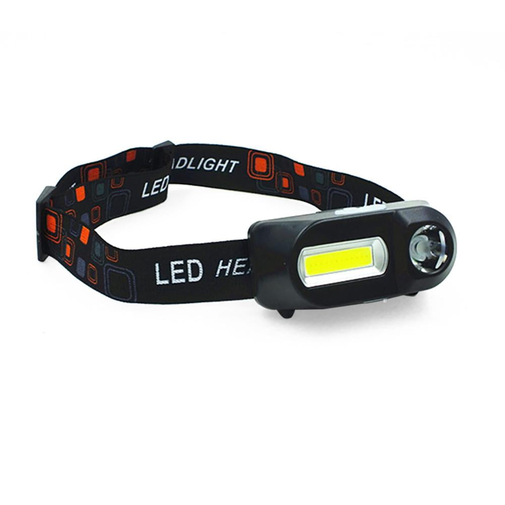COB LED Headlight Headlamp Flashlight USB Rechargeable Torch Night Light 