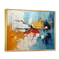 thumbnail image 2 of Designart "Harmonious Abstraction II" Abstract Collages Floater Framed Wall Art Living Room, 2 of 7