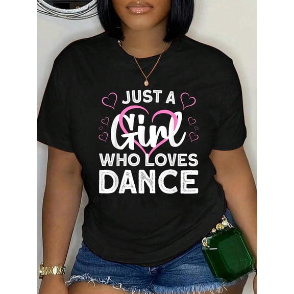Cool Dance Art for Women Teen Girl Jazz Dancing Class Dancer T-Shirt Women's Men's Graphic Tee Casual Tops