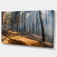 thumbnail image 2 of Feu en Forêt avec Flamme et Fumée - Art Moderne sur Toile, 2 of 3