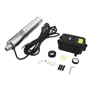 Miumaeov 3 DC 24V Screw Solar Power Water Deep Well Pump with MPPT Controller 210W Submersible Borehole Solar Water Pump 304 Stainless Steel for Farm Ranch Garden Irrigation