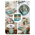 thumbnail image 3 of Blue Teal Anchor Cloth Napkins Set of 6 Reusable Dinner Napkins, Retro Brown Nautical Coastal Cocktail Napkin Washable Table Napkins for Wedding/Holiday Party/Baby Shower 20"x20", 3 of 7