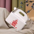 thumbnail image 5 of Fashion Shoulder Handbags Takeout Box Shoulder Bag Chinese Tower Pu Packing Box Handbag, 5 of 5