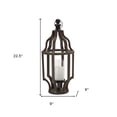 thumbnail image 4 of 23" Brown Flameless Floor Hurricane Candle Holder, 4 of 4