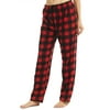 YUSHOW Women Fleece Pajama Pants Buffalo Plaid Pjs Bottoms Soft Comfy Sleep Lounge Pj Pants L
