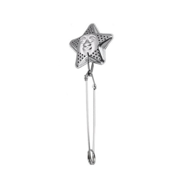 Xihbxyly Infusor de Té En Forma de Corazón, Diseño de Malla de Acero Inoxidable, Fácil de Usar, Perfecto para Té Suelto, Preparación con Agua Caliente, para Amantes Del Té, Uso Doméstico, 15,3 Cm de